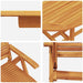 Set de masă pentru grădină 5 pcs Maro Lemn Solid de Acacia - WALTI WALTI