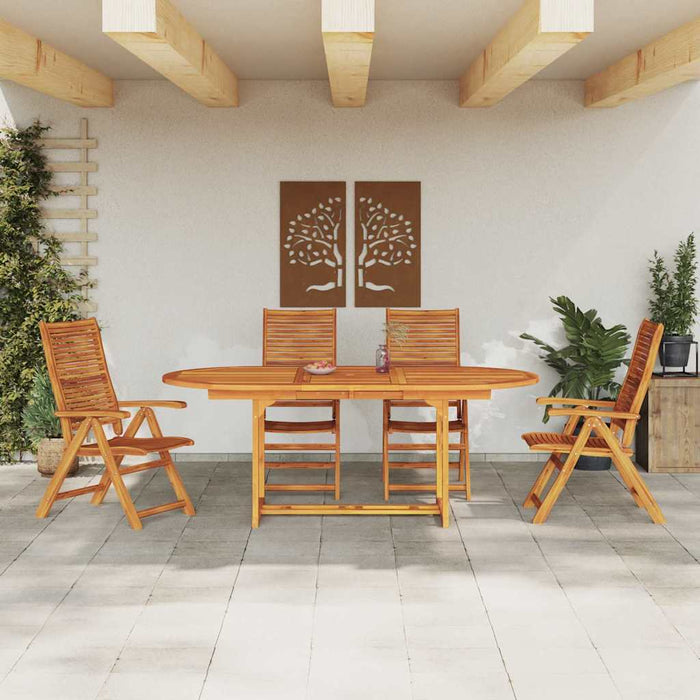 Set de masă pentru grădină 5 pcs Maro Lemn Solid de Acacia - WALTI WALTI
