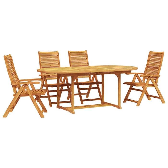 Set de masă pentru grădină 5 pcs Maro Lemn Solid de Acacia - WALTI WALTI