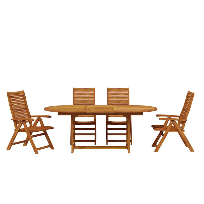 Set de masă pentru grădină 5 pcs Maro Lemn Solid de Acacia - WALTI WALTI