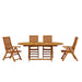 Set de masă pentru grădină 5 pcs Maro Lemn Solid de Acacia - WALTI WALTI