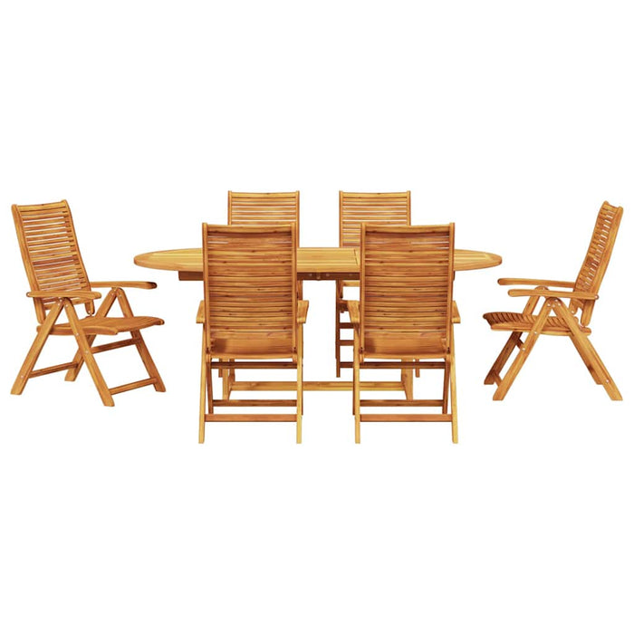 Set de masă pentru grădină 7 pcs Maro Lemn Solid de Acacia - WALTI WALTI