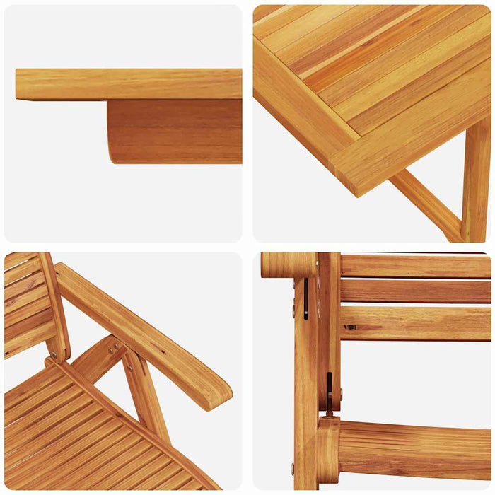 Set de masă pentru grădină 5 buc. Maro Lemn Solid de Acacia WALTI