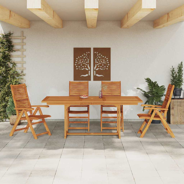 Set de masă pentru grădină 5 buc. Maro Lemn Solid de Acacia WALTI