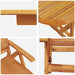 Set de masă pentru grădină 5 pcs Maro Lemn Solid de Acacia - WALTI WALTI