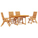 Set de masă pentru grădină 5 pcs Maro Lemn Solid de Acacia - WALTI WALTI