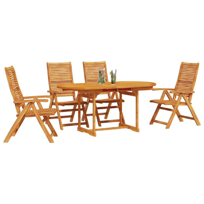 Set de masă pentru grădină 5 pcs Maro Lemn Solid de Acacia - WALTI WALTI