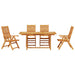 Set de masă pentru grădină 5 pcs Maro Lemn Solid de Acacia - WALTI WALTI