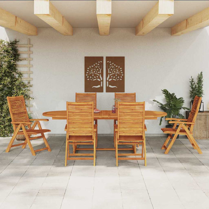 Set de masă pentru grădină 7 pcs Maro Lemn Solid de Acacia - WALTI WALTI