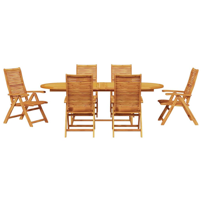 Set de masă pentru grădină 7 pcs Maro Lemn Solid de Acacia - WALTI WALTI