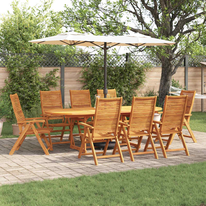 Set de masă pentru grădină 9 pcs Maro Lemn Solid de Acacia - WALTI WALTI