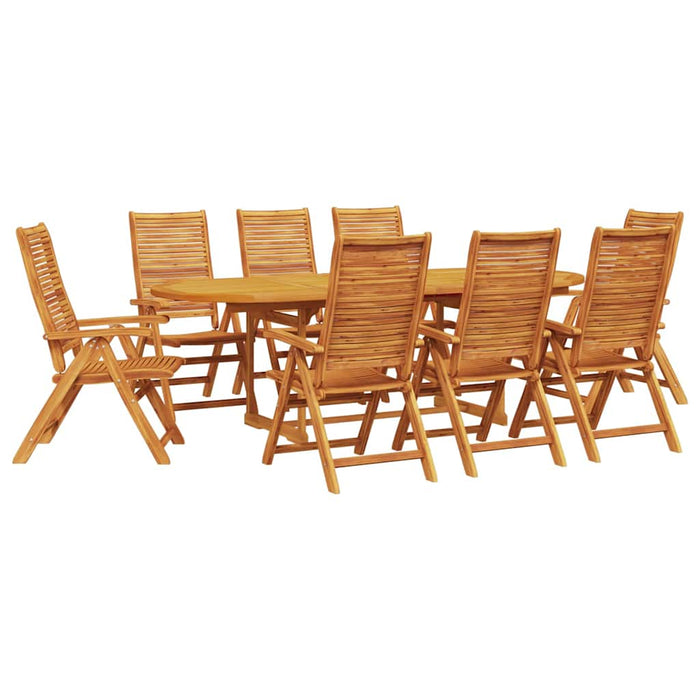 Set de masă pentru grădină 9 pcs Maro Lemn Solid de Acacia - WALTI WALTI