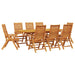 Set de masă pentru grădină 9 pcs Maro Lemn Solid de Acacia - WALTI WALTI