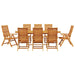 Set de masă pentru grădină 9 pcs Maro Lemn Solid de Acacia - WALTI WALTI