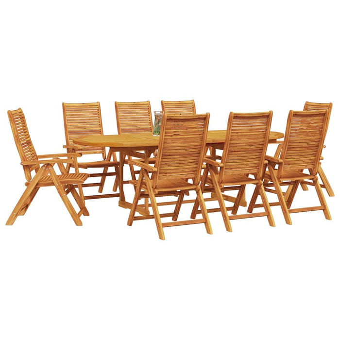 Set de masă pentru grădină 9 pcs Maro Lemn Solid de Acacia - WALTI WALTI