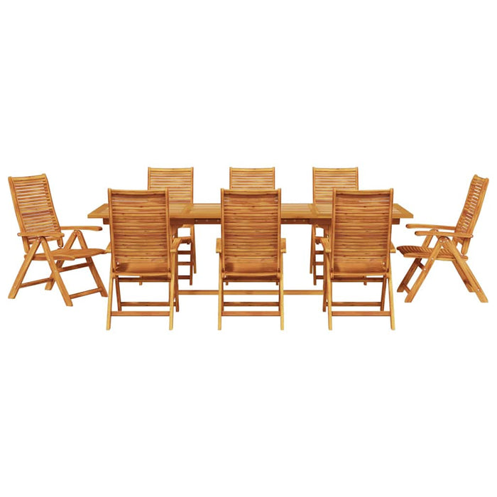 Set de masă pentru grădină 9 pcs Maro Lemn Solid de Acacia - WALTI WALTI