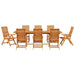 Set de masă pentru grădină 9 pcs Maro Lemn Solid de Acacia - WALTI WALTI