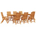 Set de masă pentru grădină 9 pcs Maro Lemn Solid de Acacia - WALTI WALTI