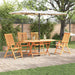 Set mese exterioare Manual 5 pcs Lemn Natural Mare - WALTI WALTI