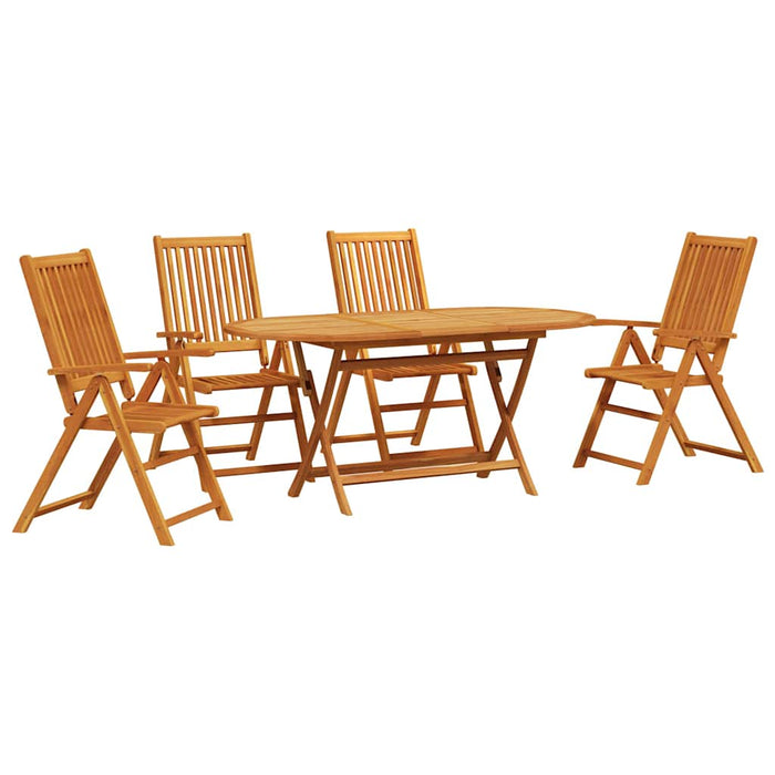Set mese exterioare Manual 5 pcs Lemn Natural Mare - WALTI WALTI
