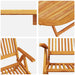 Set de Dining pentru Exterior 7 pcs Culoare lemn de acacia Mari - WALTI WALTI