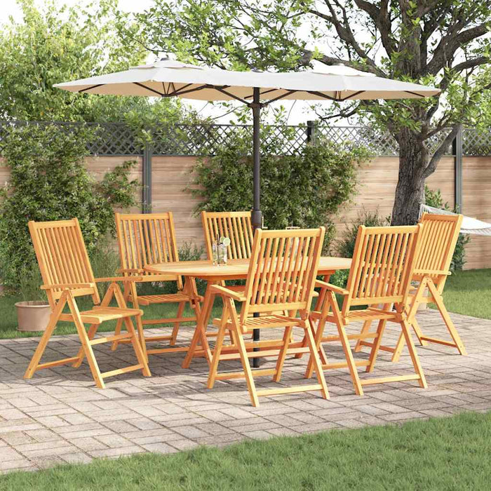 Set de Dining pentru Exterior 7 pcs Culoare lemn de acacia Mari - WALTI WALTI