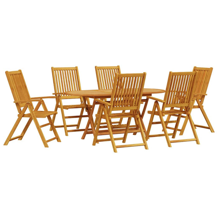 Set de Dining pentru Exterior 7 pcs Culoare lemn de acacia Mari - WALTI WALTI