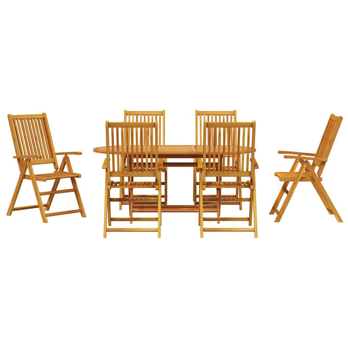 Set de Dining pentru Exterior 7 pcs Culoare lemn de acacia Mari - WALTI WALTI