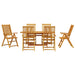 Set de Dining pentru Exterior 7 pcs Culoare lemn de acacia Mari - WALTI WALTI
