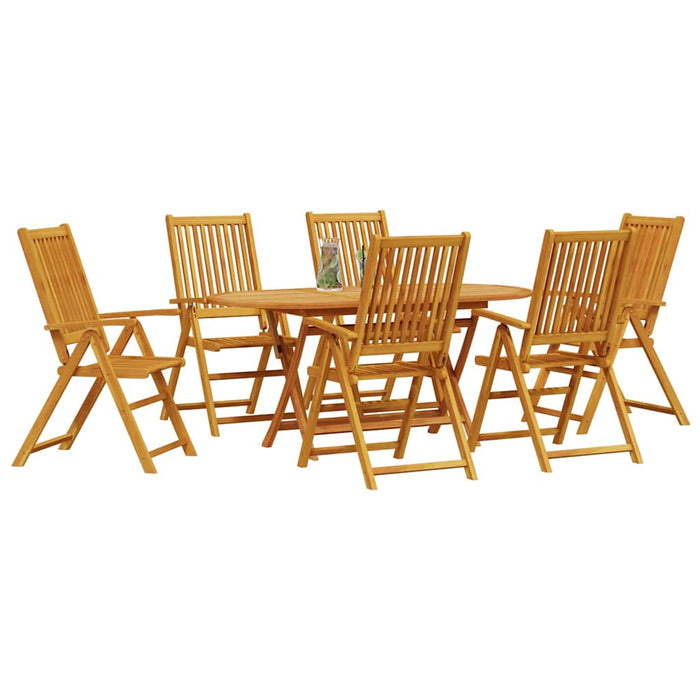 Set de Dining pentru Exterior 7 pcs Culoare lemn de acacia Mari - WALTI WALTI