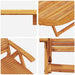 Set de masă pentru grădină 5 pcs Maro Lemn Solid de Acacia - WALTI WALTI