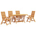 Set de masă pentru grădină 5 pcs Maro Lemn Solid de Acacia - WALTI WALTI