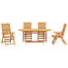 Set de masă pentru grădină 5 pcs Maro Lemn Solid de Acacia - WALTI WALTI