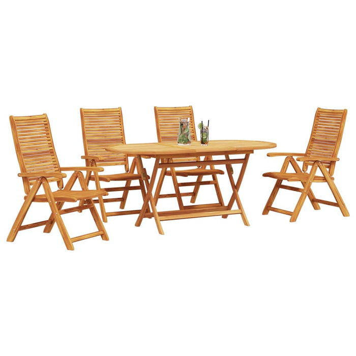 Set de masă pentru grădină 5 pcs Maro Lemn Solid de Acacia - WALTI WALTI