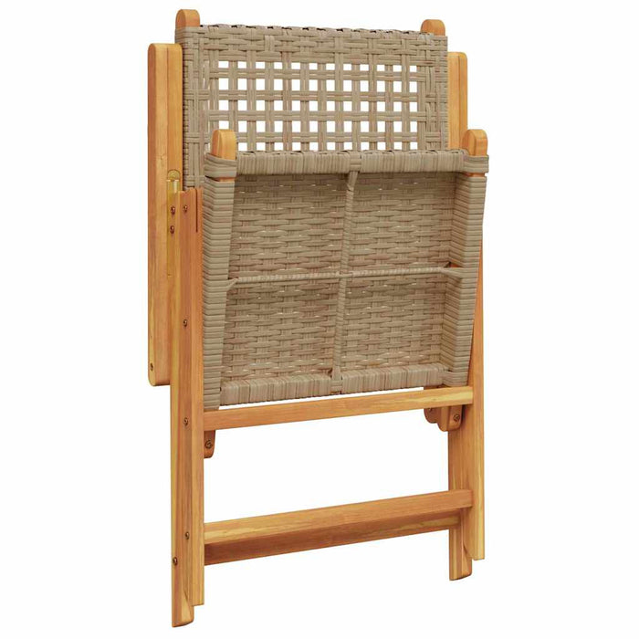Masă Pliabilă pentru Grădină Manual 5 pcs Bej - WALTI WALTI