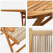 Masă pliabilă de grădină Manual 5 pcs Bej 160x85x75 cm - WALTI WALTI