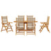 Set de masă pentru grădină 7 pcs Bej Lemn Solid de Acacia - WALTI WALTI
