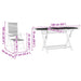 Set de masă pentru grădină 7 pcs Bej Lemn Solid de Acacia - WALTI WALTI