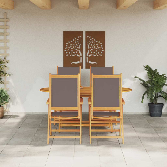 Set mese grădină Manual 5 pcs Antracit Set pentru 4 persoane - WALTI WALTI
