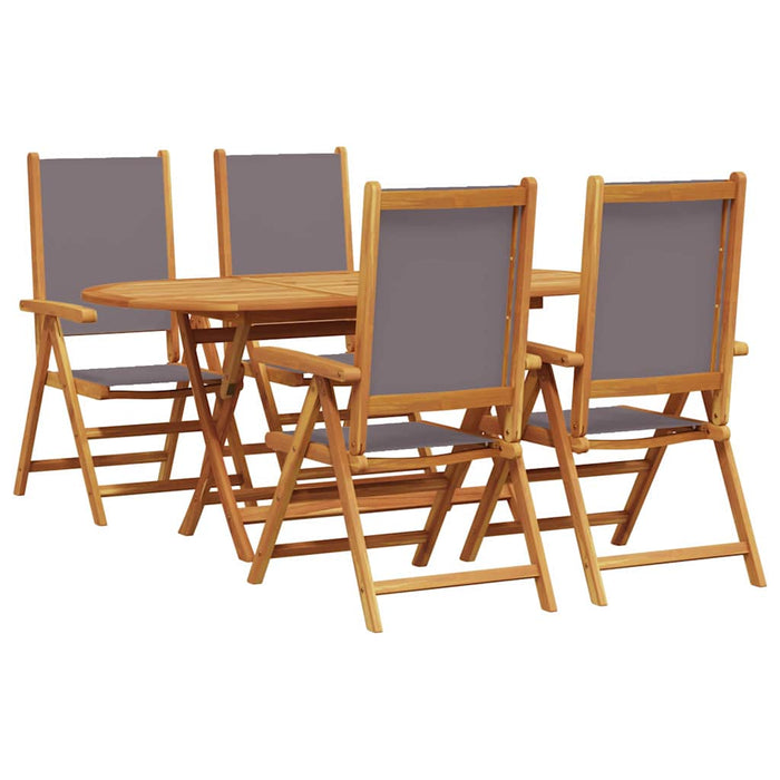 Set mese grădină Manual 5 pcs Antracit Set pentru 4 persoane - WALTI WALTI