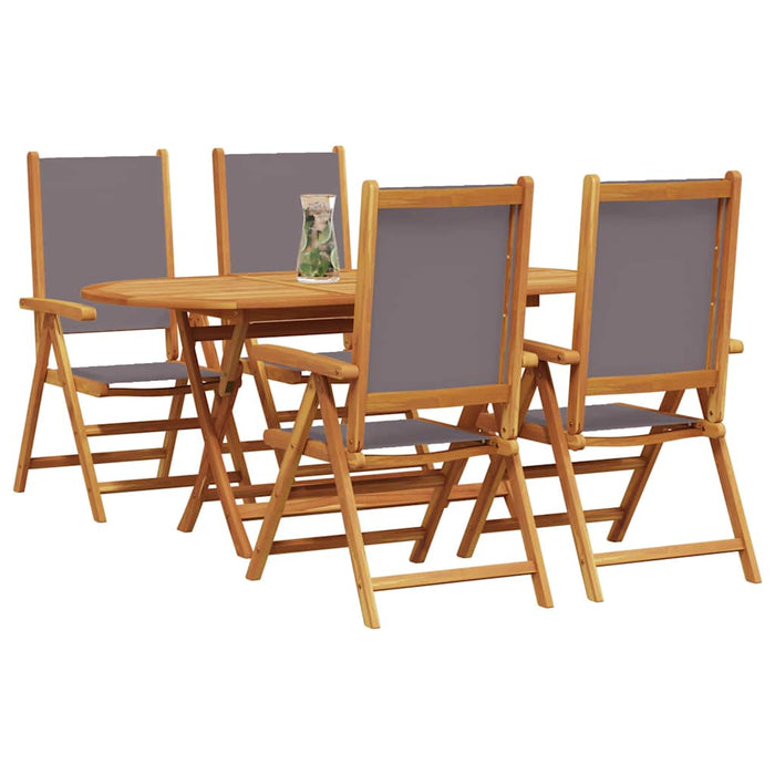 Set mese grădină Manual 5 pcs Antracit Set pentru 4 persoane - WALTI WALTI