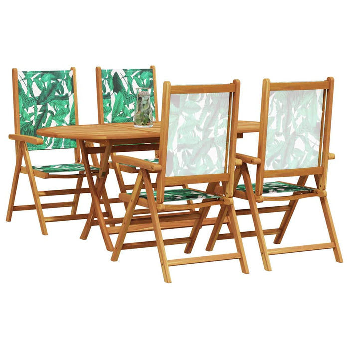 Set de masă pentru grădină 5 pcs Model cu frunze WALTI