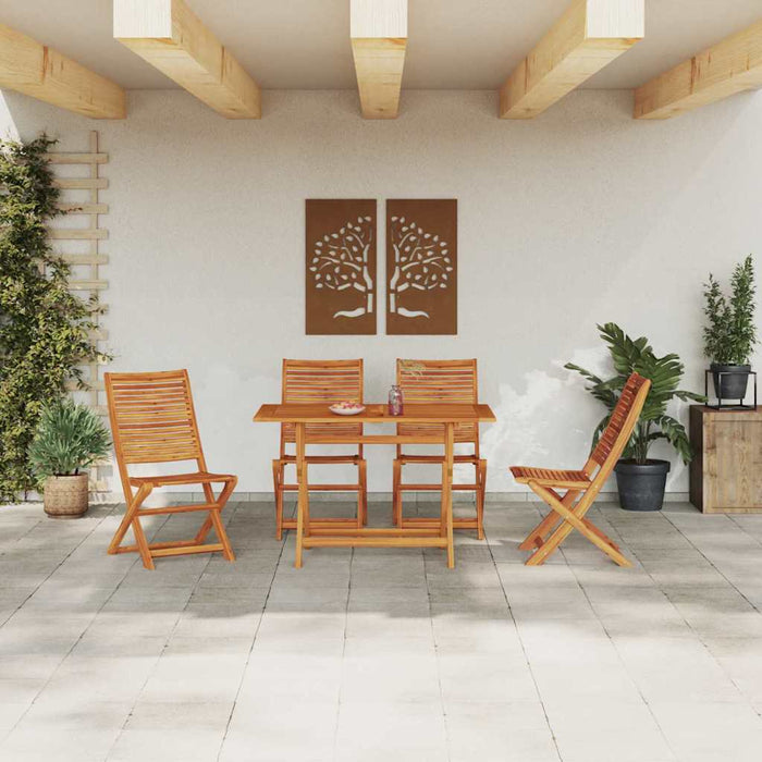 Set de masă pentru grădină 5 pcs Maro Lemn Solid de Acacia - WALTI WALTI