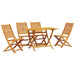 Set de masă pentru grădină 5 pcs Maro Lemn Solid de Acacia - WALTI WALTI