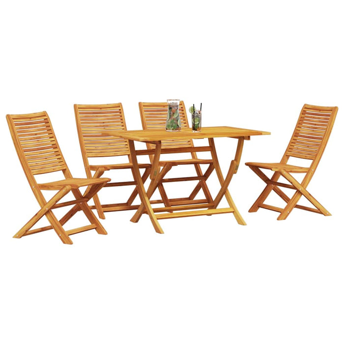 Set de masă pentru grădină 5 pcs Maro Lemn Solid de Acacia - WALTI WALTI