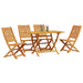Set de masă pentru grădină 5 pcs Maro Lemn Solid de Acacia - WALTI WALTI