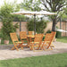 Set de masă pentru grădină 7 pcs Maro Lemn Solid de Acacia - WALTI WALTI