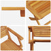 Set de masă pentru grădină 5 pcs Maro Lemn Solid de Acacia - WALTI WALTI