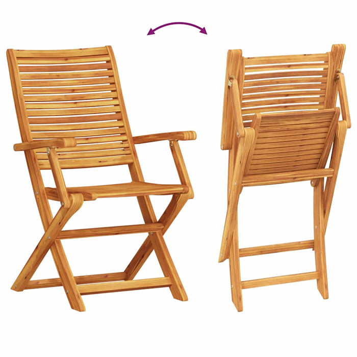 Set de masă pentru grădină 5 pcs Maro Lemn Solid de Acacia - WALTI WALTI