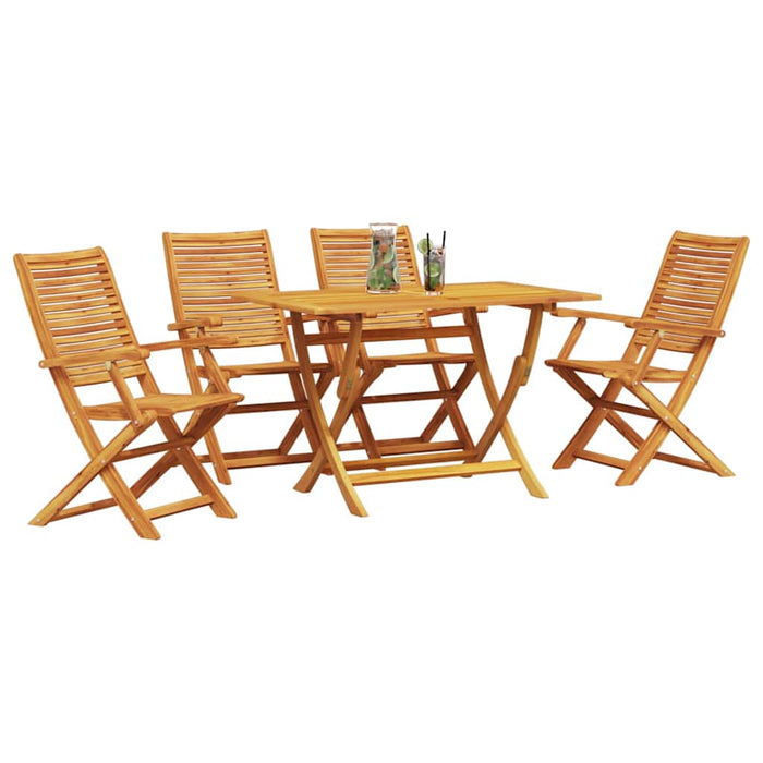 Set de masă pentru grădină 5 pcs Maro Lemn Solid de Acacia - WALTI WALTI